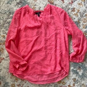 J. Crew Pink Blouse with 3/4 Sleeves